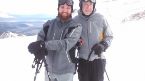 Father and Son ready to hit the Cornice